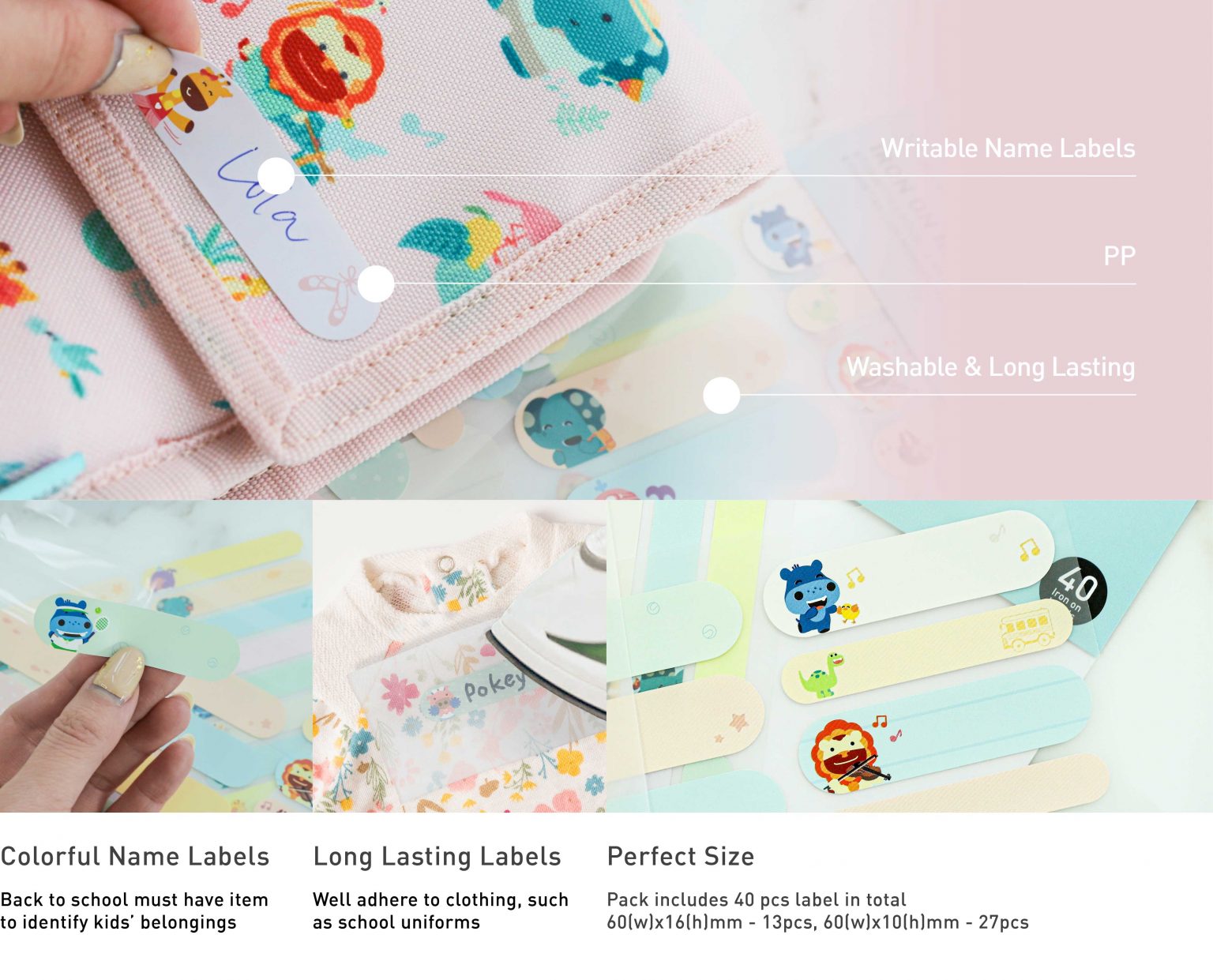 marcus and marcus iron on clothes name label stickers 宝宝衣服熨烫名字贴纸